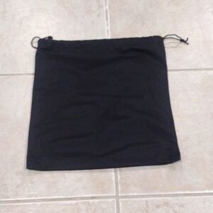 Unbranded Black Fabric Storage Drawstring Dust Bag Sized 12.5 x 12.5-inch